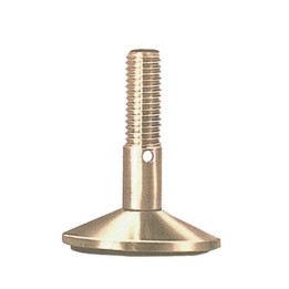 PIEDINO REGOLABILE OTTONE MA12 X D 40 MM