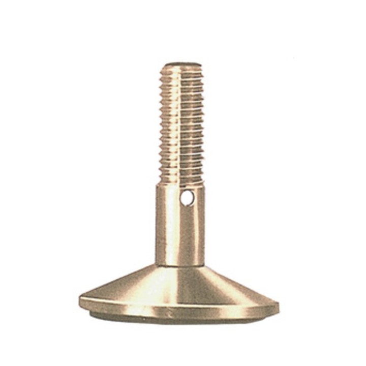 PIEDINO REGOLABILE OTTONE MA12 X D 40 MM