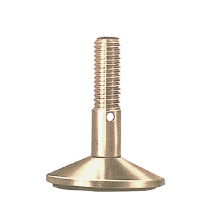 PIEDINO REGOLABILE OTTONE MA12 X D 50 MM