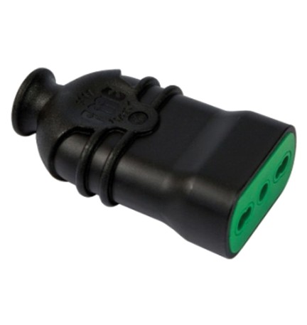 PRESA ALTA RESISTENZA 'HI-PRO' 2P+T 16A - colore nero