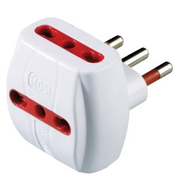 ADATTATORE TRIPLO CON PROTEZIONE SOVRACCARICO 78041 T