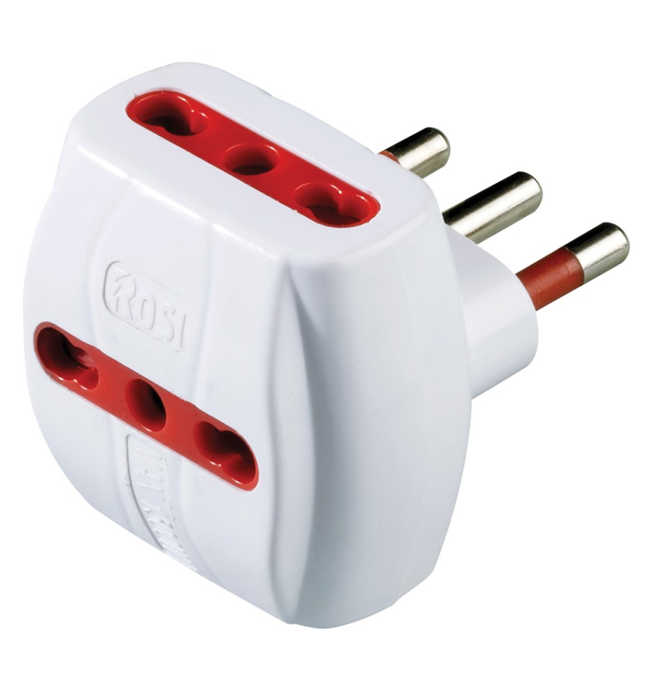 ADATTATORE TRIPLO CON PROTEZIONE SOVRACCARICO 78041 T