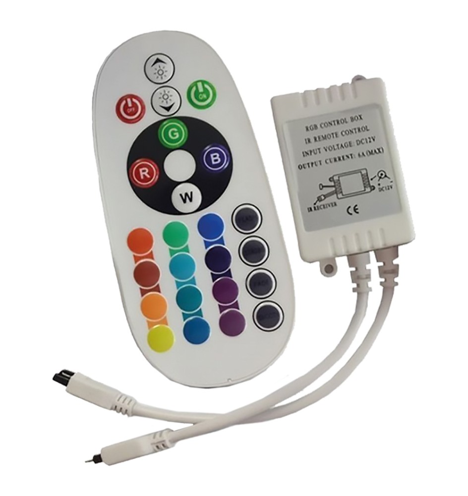 CONTROLLER DIMMERABILE PER STRIP LED RGB corrente max 72 W
