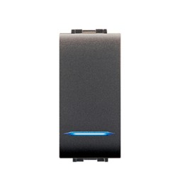 LIFE 4012 INTERRUTTORE UNIPOLARE ILLUM.LE GRIGIO