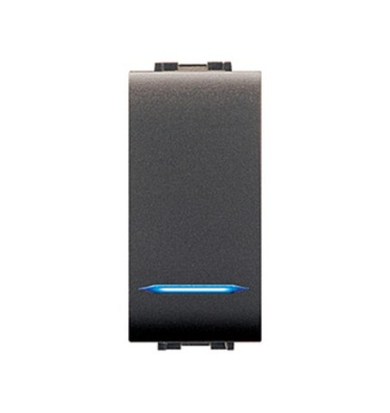 LIFE 4012 INTERRUTTORE UNIPOLARE ILLUM.LE GRIGIO