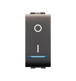 LIFE 4015 INTERRUTTORE BIPOLARE ILLUMIN.LE GRIGIO