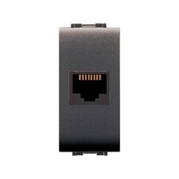 LIFE 4084 PRESA TELEFONICA RJ11 PLUG 6/4 GRIGIO ANT