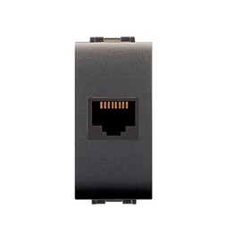 LIFE 4084 PRESA TELEFONICA RJ11 PLUG 6/4 GRIGIO ANT