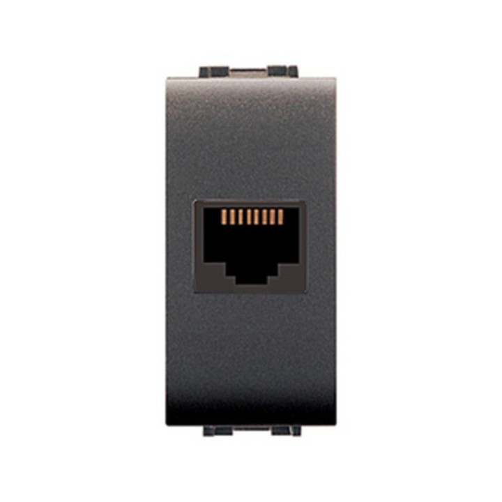 LIFE 4084 PRESA TELEFONICA RJ11 PLUG 6/4 GRIGIO ANT