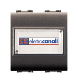 LIFE 4025 PULSANTE C/PORTANOME GRIGIO ANTRACITE