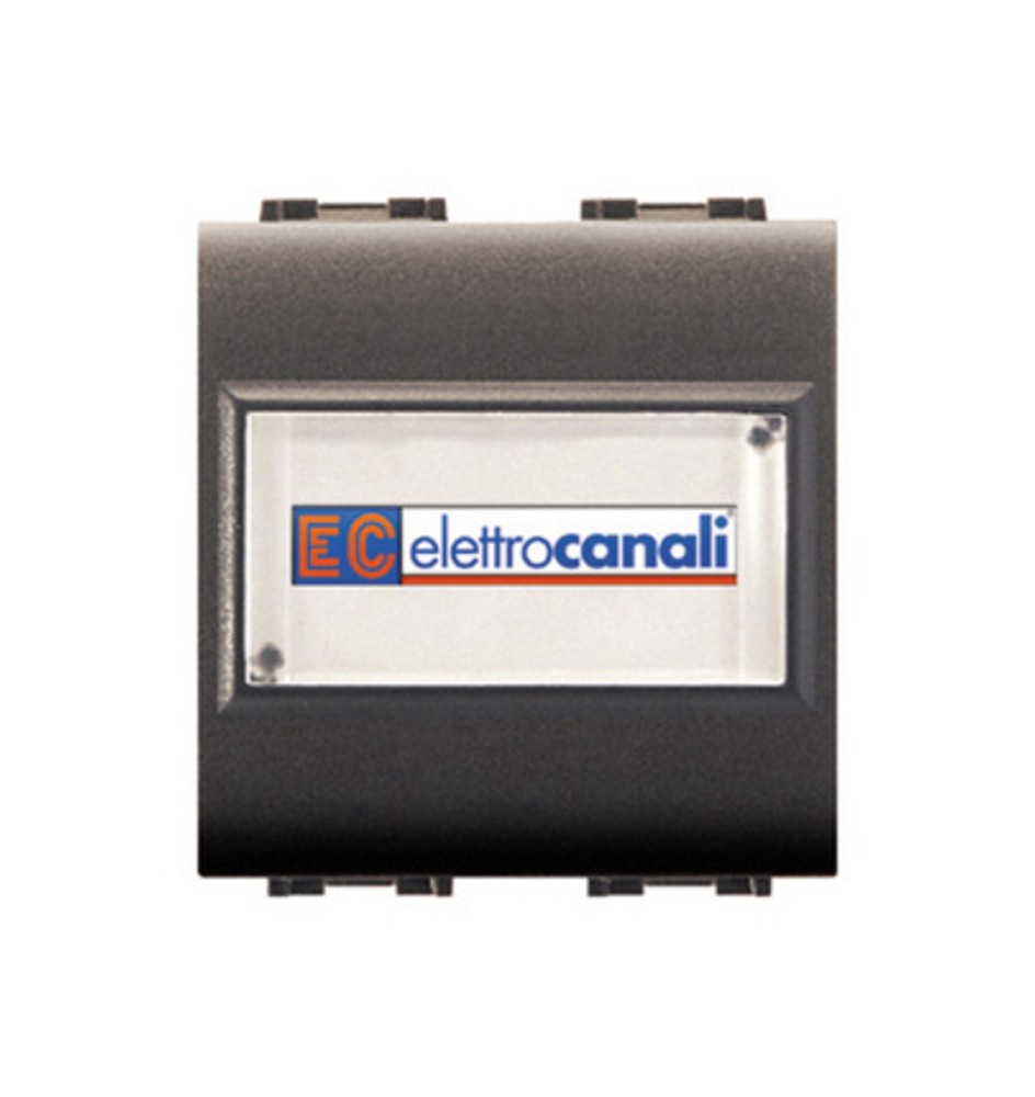 LIFE 4025 PULSANTE C/PORTANOME GRIGIO ANTRACITE