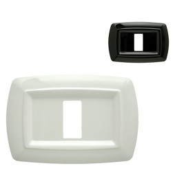 PLACCA 'TONDÒ' 2593/N nera (3 posti)