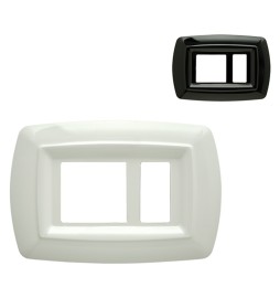 PLACCA 'TONDÒ' UNEL DECENTRATA 2598/N nera