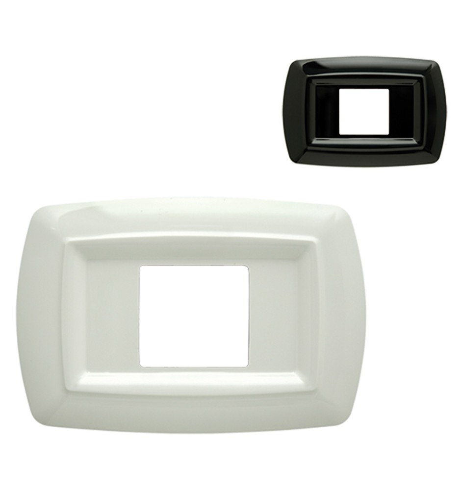 PLACCA 'TONDÒ' UNEL CENTRATA 2599/N nera