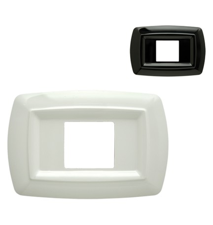 PLACCA 'TONDÒ' UNEL CENTRATA 2599/N nera