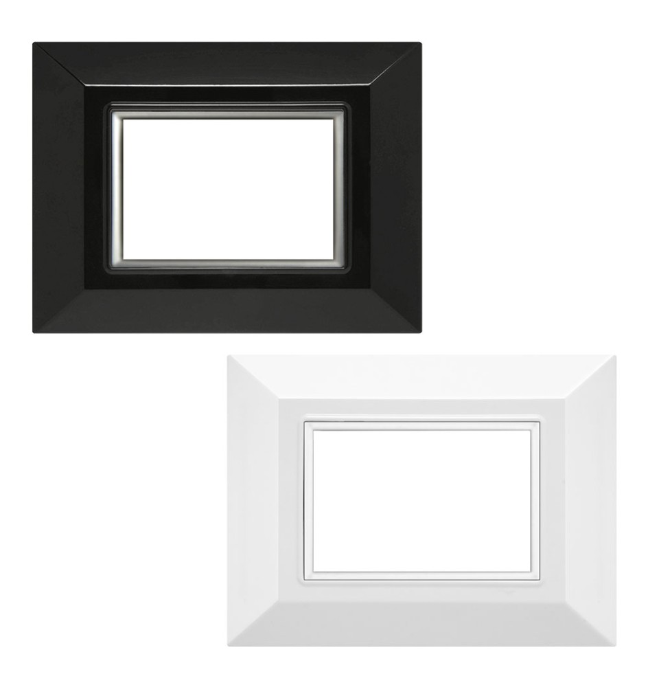 PLACCA 'PLAIN' 5203/N nera (3 posti)