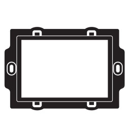 SUPPORTO MODELLO 'PL' PER SERIE PLAIN 3 moduli