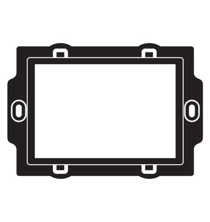 SUPPORTO MODELLO 'PL' PER SERIE PLAIN 3 moduli