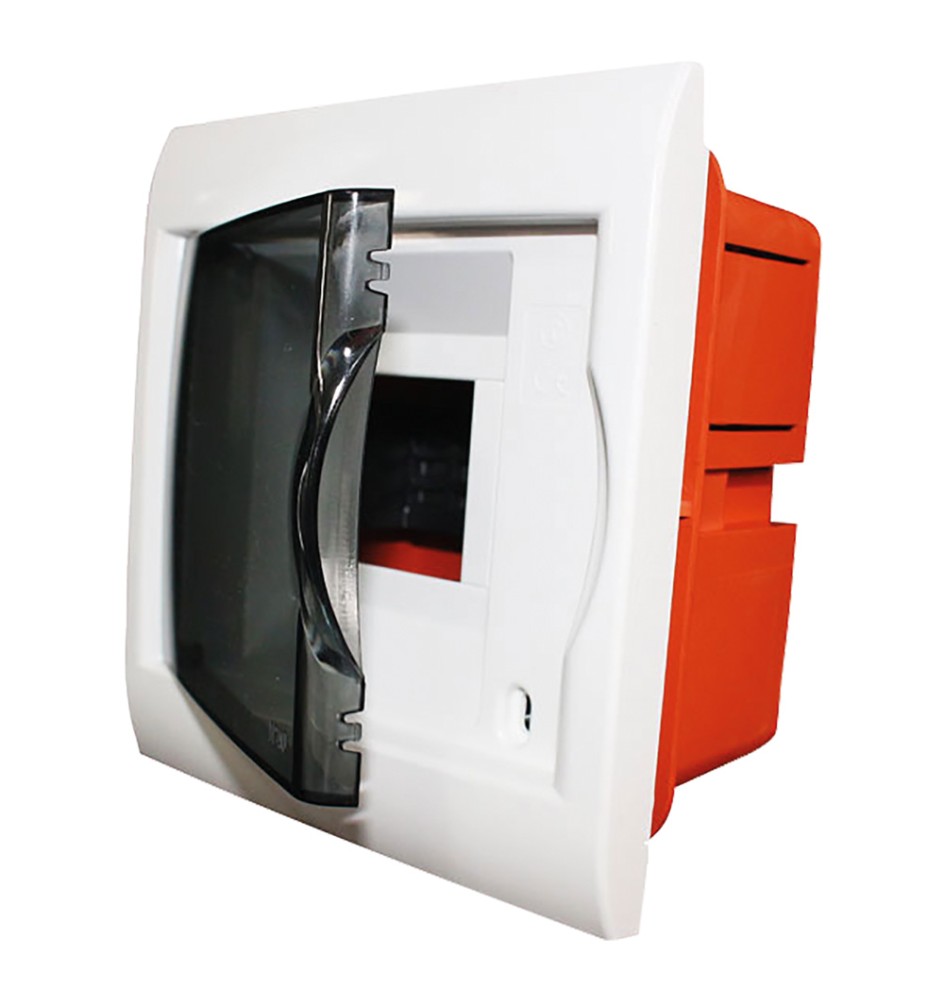 CENTRALINO DA INCASSO 8 moduli - mm.250 x 215 x 80 bianco