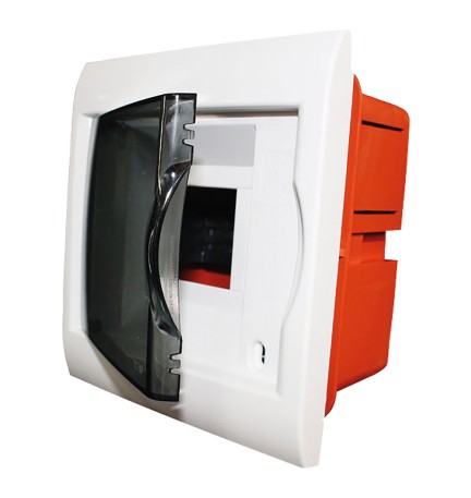 CENTRALINO DA INCASSO 8 moduli - mm.250 x 215 x 80 bianco