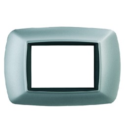 PLACCA COL. ALLUMINIO CHIARO 'LIFE' 3 posti - 2983/AC
