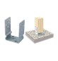 PIASTRA 791 SUPPORTO ANCOR U ZINC FUOCO 60X 71 MM