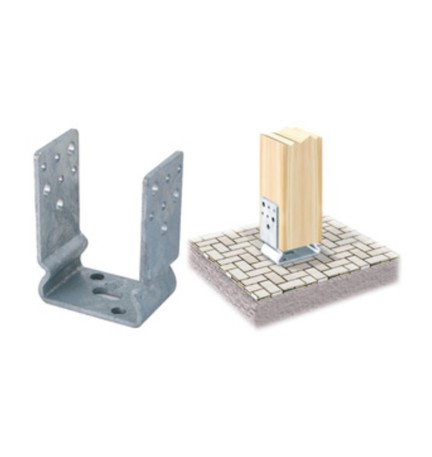 PIASTRA 791 SUPPORTO ANCOR U ZINC FUOCO 60X 91 MM