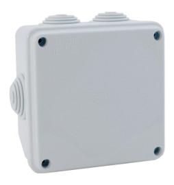 SCATOLA DA PARETE mm 100 x 100 x 50 - 6 entrate