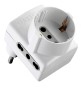 ADATTATORE TRIPLO 'SALVASPAZIO' Spina 2P+T16A - art.70066