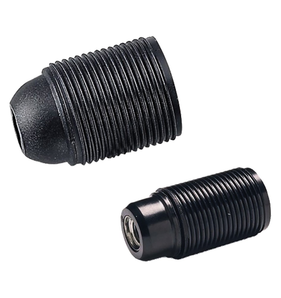 PORTALAMPADA FILETTATO E 27 - colore nero