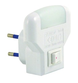 LUCE SPIA NOTTURNA A LED 2 led - colore bianco