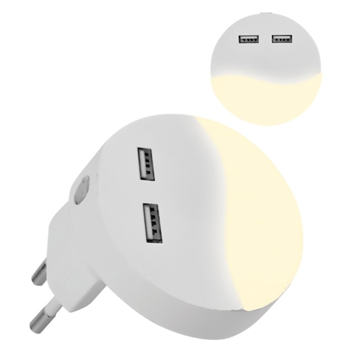 LUCE SPIA NOTTURNA A LED SMD 0,4 watt - colore bianco