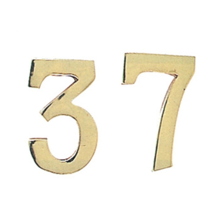 NUMERO CIVICO 5 IN OTTONE 100 MM
