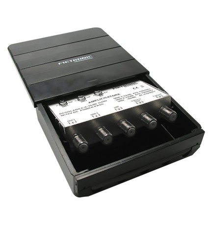 AMPLIFICATORE ESTERNO - DIGITALE TERRESTRE 3 IN/2 3 ingres. UHF/UHF/VHF - 2 uscite TV