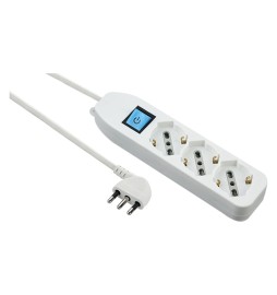 MULTIPRESA CON INTERRUTTORE 3 posti (schuko+10/16A) - art.62068