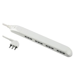 MULTIPRESA SALVASPAZIO 'SLIM' colore bianco - art.61910