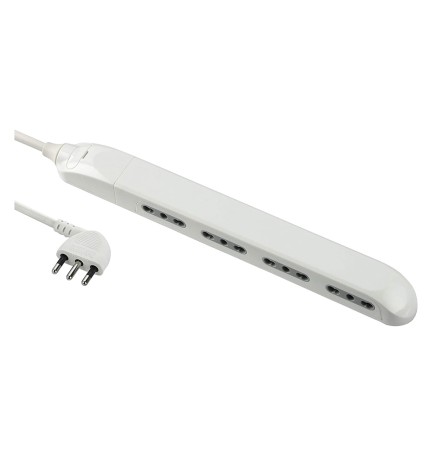 MULTIPRESA SALVASPAZIO 'SLIM' colore bianco - art.61910