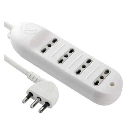 MULTIPRESA BIVALENTE CON CAVO 4 prese bival.10/16A - art.62013