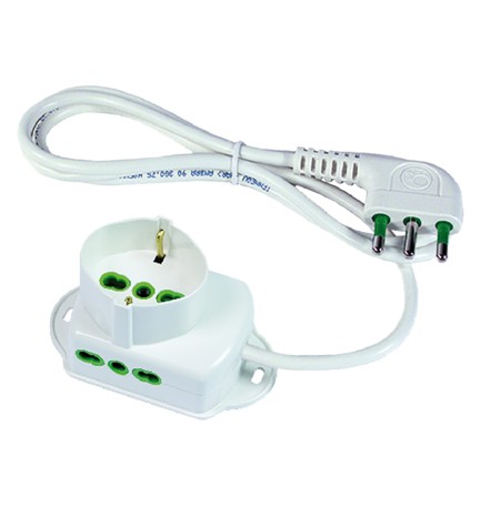 MULTIPRESA MINI 'TRIAX' 42105 - colore bianco
