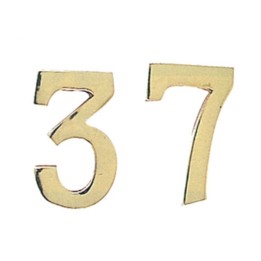NUMERO CIVICO 6 IN OTTONE 100 MM