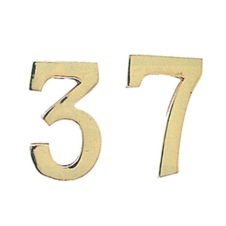 NUMERO CIVICO 7 IN OTTONE 100 MM