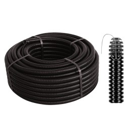 TUBO CORRUGATO PIEGHEVOLE CON TIRAFILO ø 32 - mt. 25