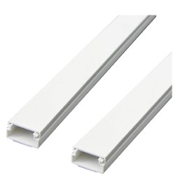 CANALINA PASSACAVI ADESIVA mm 20 x 10 - pack 2 barre da 1 mt. - 60775