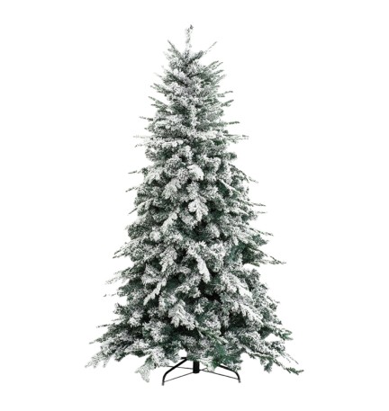 ALBERO DI NATALE INNEVATO 'ALASKA' h.240 cm - base 154 cm / 2436 rami