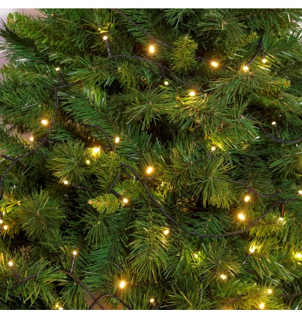 CATENA LINEARE MINILUCCIOLE A LED SERIE 'TL-C' 320 led l.calda - 14,8 mt. (12,8+2)