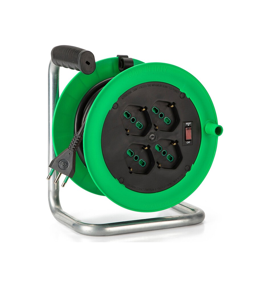 FME 146106 AVVOLGICAVO 4P 15M 3X1 SP 10A 4 PR BIP SC+LIM