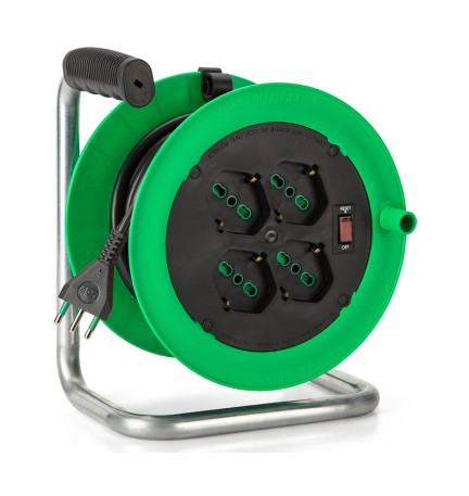 FME 146106 AVVOLGICAVO 4P 15M 3X1 SP 10A 4 PR BIP SC+LIM