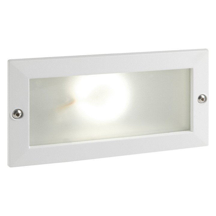 SEGNA PASSO LED INCASSO RETTANGOLARE APERTO 'ESCAPE' colore bianco - 10 watt