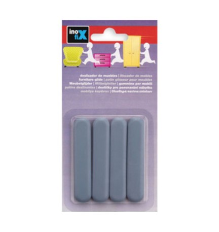 SCIVOLO ADESIVO P/MOBILI INOFIX 75X16 MM 4 PZ