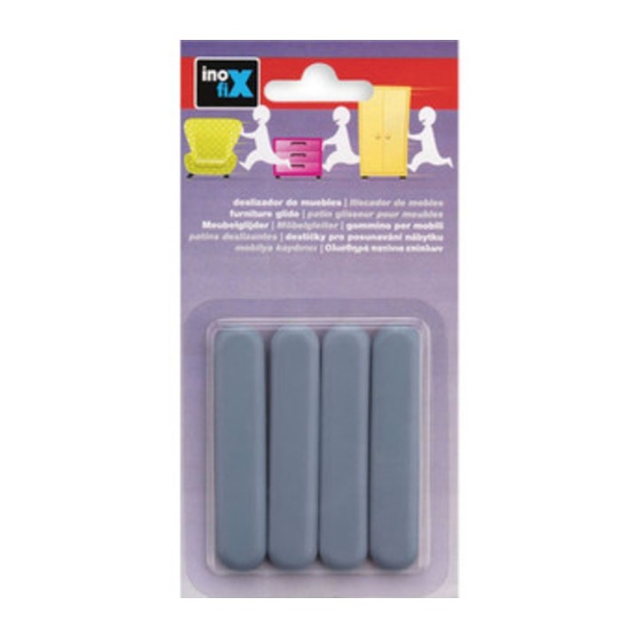 SCIVOLO ADESIVO P/MOBILI INOFIX 75X16 MM 4 PZ